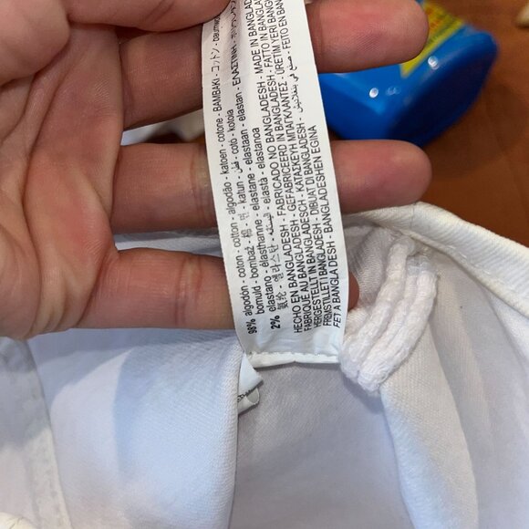 ZAra White Deim Mini Dress Wome size S SMall - Picture 7 of 8